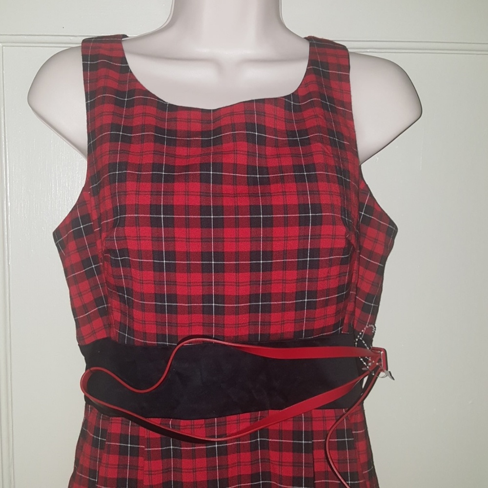 NWOT - B. Smart Red and Black Dress Sz 9/10 - Picture 2 of 7